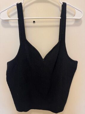 Abercrombie & Fitch Black Ribbed V-Neck Camisole